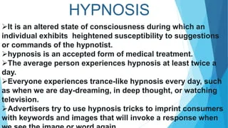 https://www.slideshare.net/nayanamohan11/psychology-hypnosis-myths-and-facts