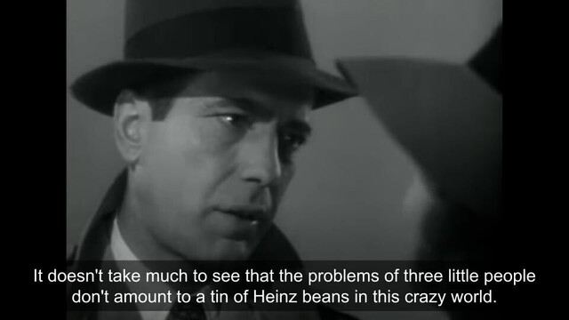 It doesn't take much to see that the problems of three little people don't amount to a tin of Heinz beans in this crazy world.