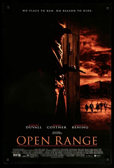 Four posters for the 2003 western “Open Range” from The USA, Japan, Germany and The United Kingdom.