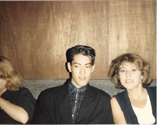Punky teens at Soda Pops. Kelly (center) was in a communist punk band called The Fallout.
