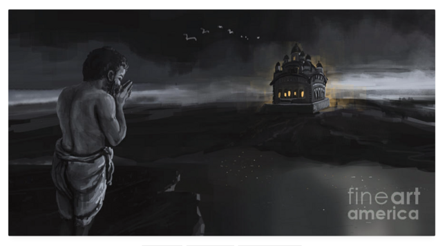 Ramakrishna digital painting 