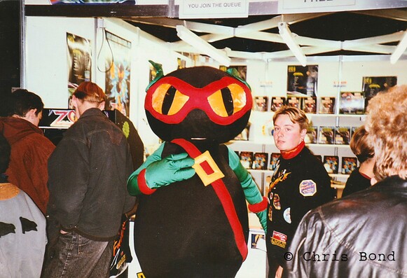 The stall for Zool: Ninja of the Nth Dimension at the Birmingham NEC in 1992. At that time the game was only available for the Amiga. I had an Amiga 500+.