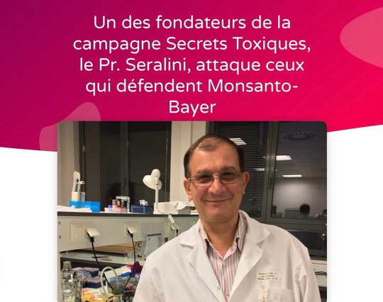 ⚖️ Un des fondateurs de la campagne Secrets Toxiques, le Prof. Seralini, attaque en justice ceux qui défendent Monsanto-Bayer  ✊ FR/EN/SP/DE: https://secretstoxiques.fr/2023/07/18/pr-seralini-attaque-ceux-qui-defendent-monsanto-bayer  #SecretsToxiques  #StopAgrotoxics #AgrotoxicsKILL