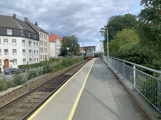 Class 92 leaving Lilleby station