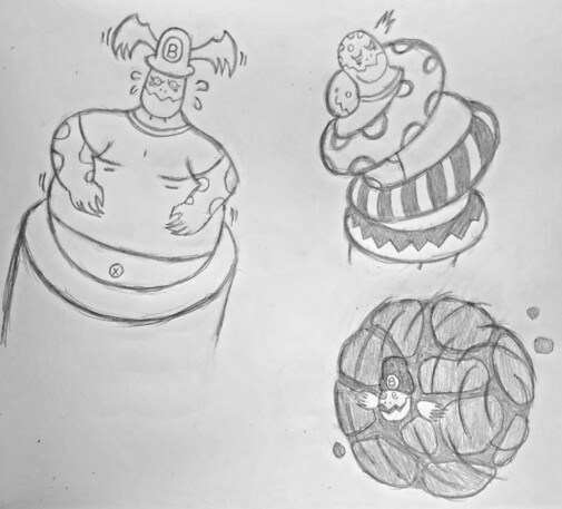 Borygmus with power-ups based on the ones in the Mario franchise.