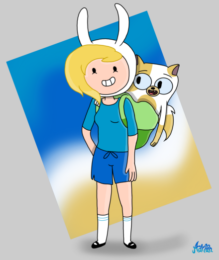 Welcome for these, keeping Adventure Time being torch-up into new generation. I've drawed right after the trailer was come up (albeit the outfit was from not from trailer anyway)...

"Adventure Time: Fionna and Cake" © Cartoon Network/HBO Max/Frederator Studios