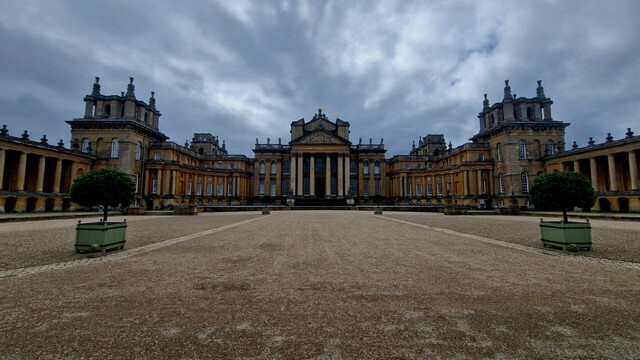 Outside Blenheim Palace