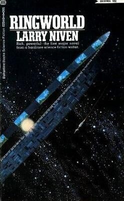 Book cover for Larry Niven’s 1970 novel, RINGWORLD. 
