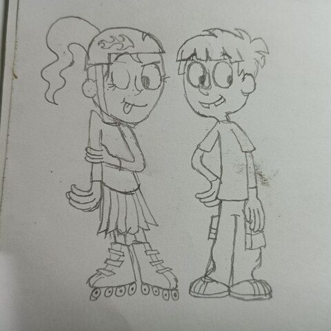 Maurecia (left) - Todd (right)
Sketch version.