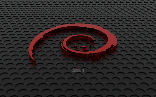 Logo de Debian en versión 3D