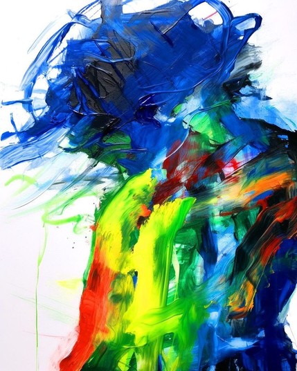 beautiful painting, abstract, detailed, shadows, baseball player