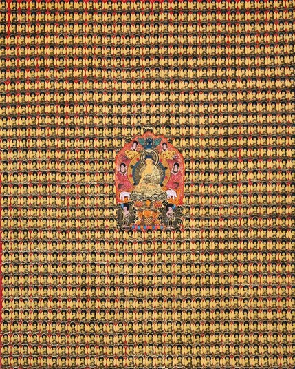 #Thangka Painting of 1000 #Buddhas.
#BuddhistArt #Buddhism