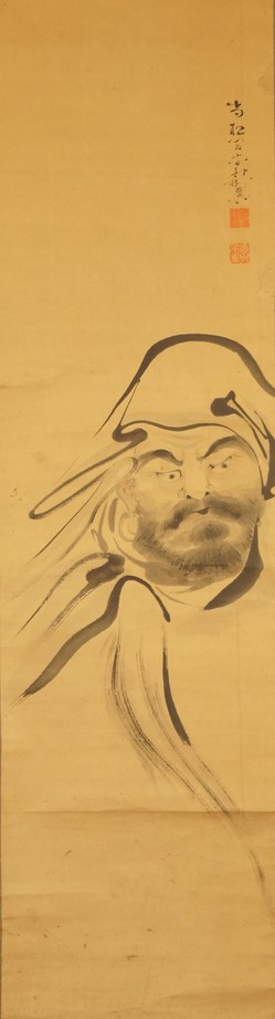 #Bodhidharma, #Japanese #kakemono.
#BuddhistArt #Buddhism