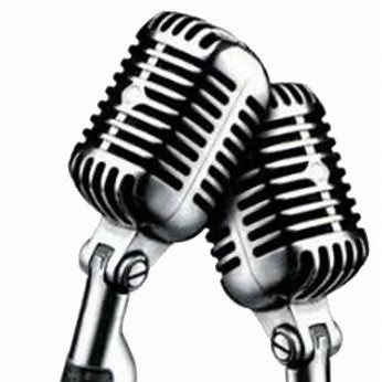 two stand up microphones