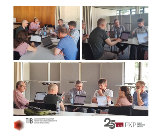 Group 3 working on Stamping journal/press/server identity metadata to publications during the Hannover Sprint