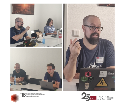 Group 5 working on Containerization at the PKP Hannover 2023 Sprint! Ideas are flowing around the table and good times are being had. 