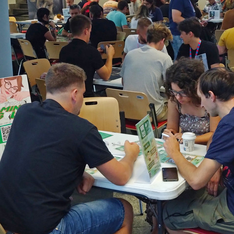 Planszówki w Spodku game convention gathered big crowds.