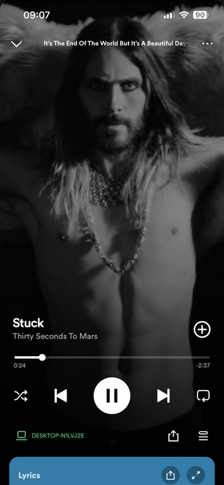 Jared Leto, 30 Seconds To Mars image from #Stuck