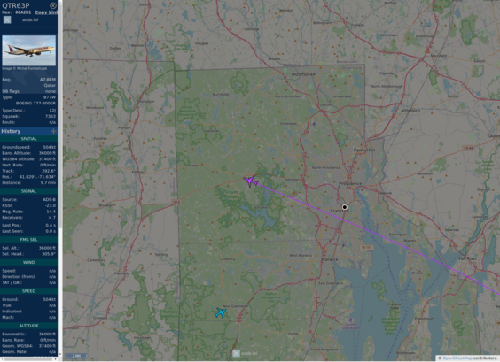 Github AnyFlightTracker by @rtmladsb:mastadon.social