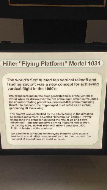 Hiller Model 1031 info card