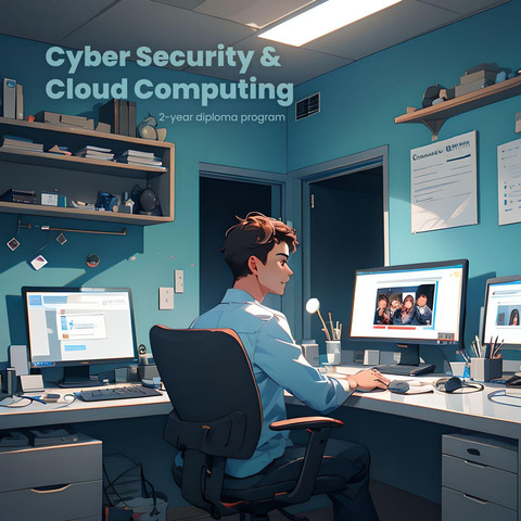 Cyber Security and Cloud Computing
Credential: Diploma
Type: Post Secondary Program
Study Options: Online | In-person | Blended
Intake: Available
Duration: 91 weeks
Total Hours: 1820
Theory Hours: 1620
Practicum Hours: 200
Expected Salary: $40,000 ~ $88,000
APPLY NOW
cybersecurity diploma cyber security certification cloud computing diploma cloud computing certification cyber online course cloud tech online courses Canada Alberta Calgary online program collegecybersecurity diploma cyber security certification cloud computing diploma cloud computing certification cyber online course cloud tech online courses Canada Alberta Calgary online program college

DescriptionAdmissionFinancialIndustrial Acceptance
Cybersecurity and Cloud Computing
Overview
Bay River College offers 91 weeks Cyber Security and Cloud Computing diploma program. This up-to-date training course prepares students to confidently tackle the day-to-day responsibilities of a Cybersecurity specialist as well as Cloud Computing technician. monitor and maintain the security of an organization’s network. Cybersecurity and Cloud Computing diploma program. Accordingly students receive a working knowledge of the principles of cyber security. Linux operating systems and virtual networks such as Microsoft Azure and VM Ware will be covered in this leading program. Moreover they will advance their skills by learning cloud networking technologies, Cisco Networking and Security and SQL database management as well