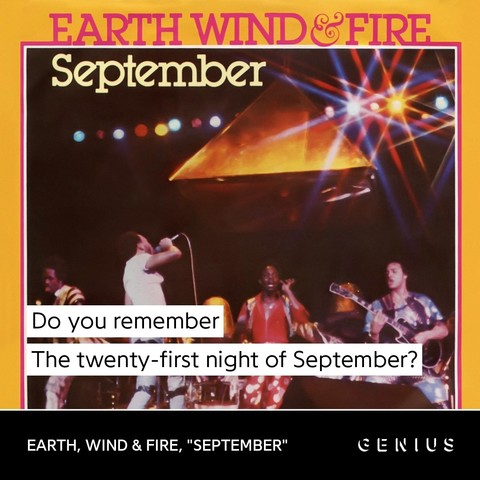 Earth, Wind, & Fire - "September"