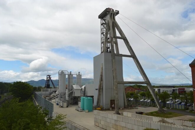 Le site de Stocamine, en surface, à Wittelsheim, dans le sud de l’Alsace. © Photo TV / Rue89 Strasbourg / cc