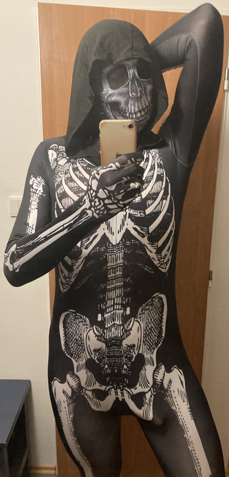 Skeleton zentai suit
