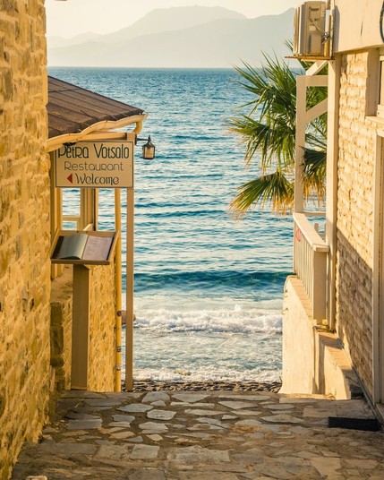 Tavern in Matala, Crete, Greece