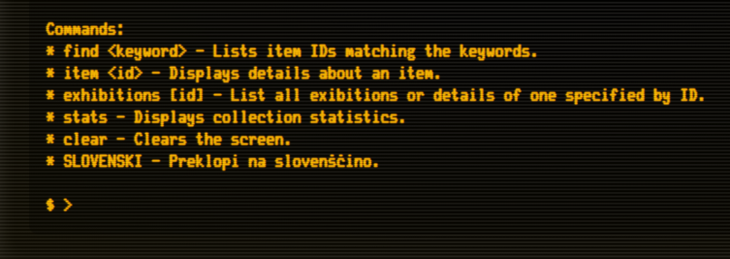 CLI-like website