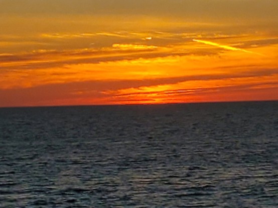 The orange of the after-sunset glow was especially vivid tonight.