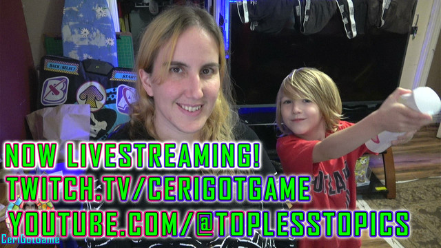screenshot from my livestream with me smiling in center frame and my five year old smiling at my side
