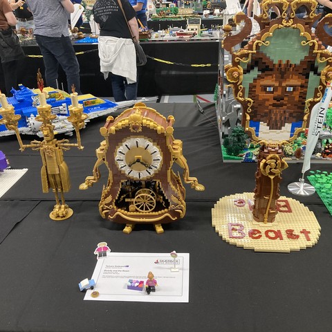 Tamara Dadswell’s lovely Beauty And The Beast clock and character builds