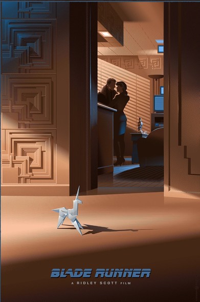 Poster de la película Blade Runner del ilustrador Laurent Durieux 
