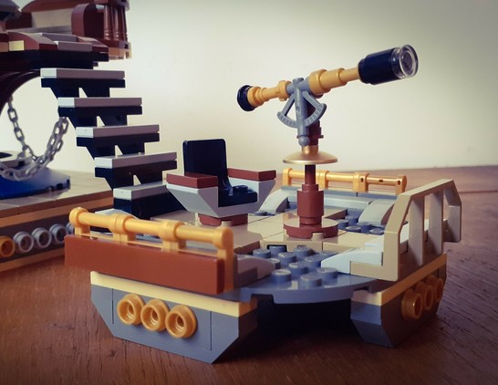 The TARDIS Observatory, featuring an antique bronze telescope 🔭