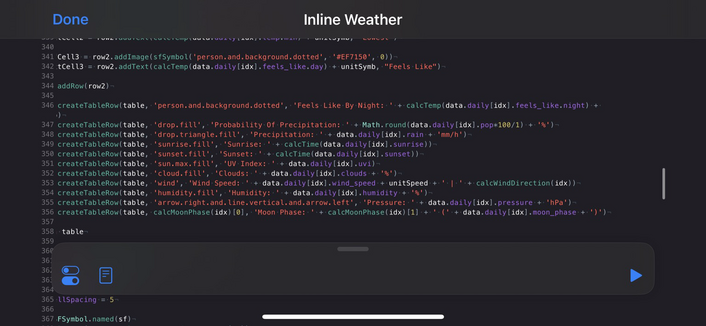 Landscape mode