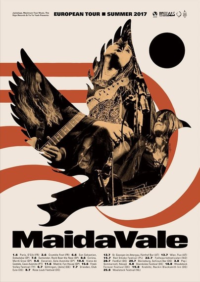 Póster de un concierto del grupo MaidaVale