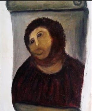 So-called #MonkeyChrist now in 
Santuario de Misericordia Borja Spain