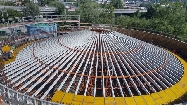 Faulturm Deckenschalung