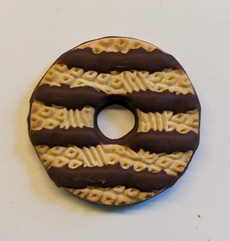 Keebler Fudge Stripes cookie, uneaten 