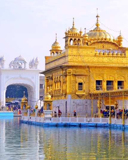 The Golden Temple, also known as Harmandir Sahib, in Amritsar, India