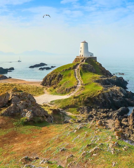 Twr Mawr Lighthouse On Llanddwyn Island, Wales