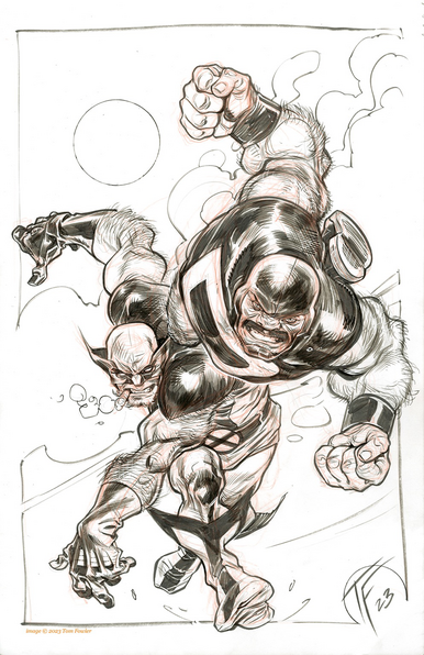 Wolverine throws Puck fastball special style.