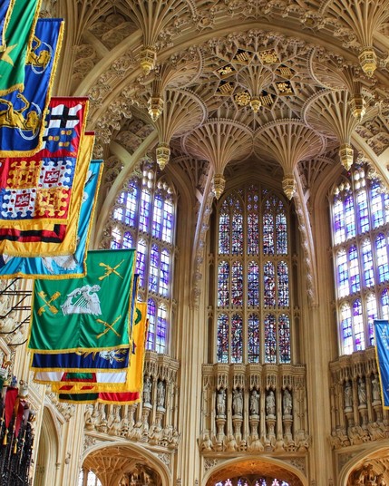Inside of Westminster Abbey in London, England