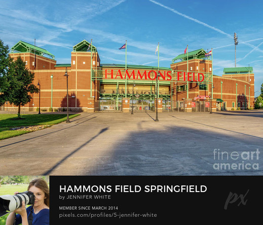 A view of the Hammons Field baseball stadium in Springfield, Missouri. This is home to the minor baseball league team of the Springfield Cardinals.
