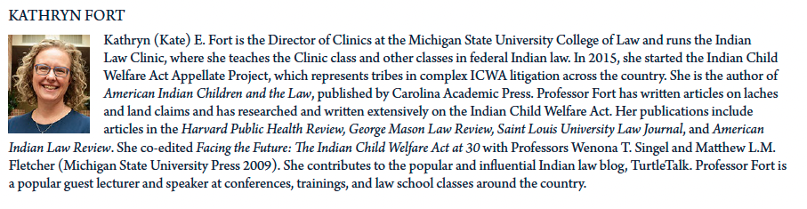 A brief bio of Professor Kathryn Fort of MSU College of Law.