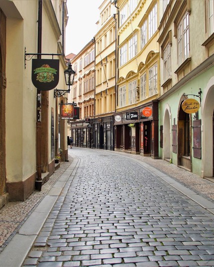 Beautiful Prague Street of Czech Republic