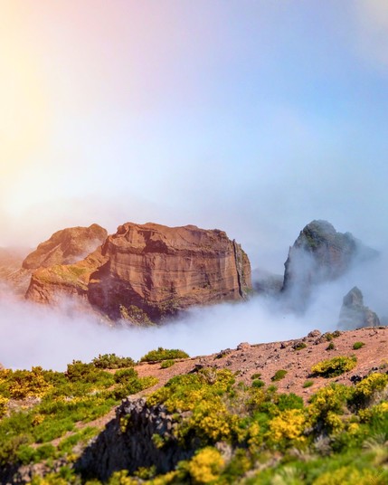Pico Ruivo - the highest point on Madeira Island in Portugal