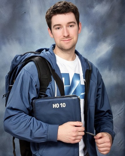 AI Generated image of me younger on hoodie 