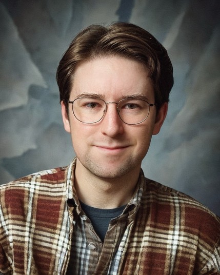AI younger version of me wearing glasses and flannel shirt